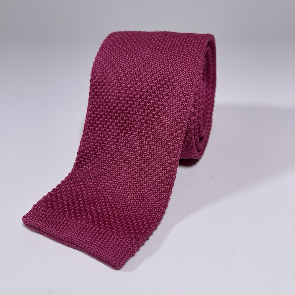 Vintage Square Tip Tie Sock Tie Red Preppy Academia Sero New England 56 Inch